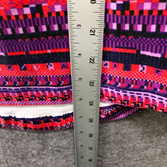 Nike‎ Pro Hyperwarm Long Sleeve Half Zip Pullover Womens XS Pink Geometric Shirt - Picture 9 of 10